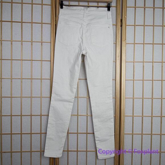 NEW Madewell 10" High-Rise Skinny Jeans in Pure White, 26 - Picture 9 of 16